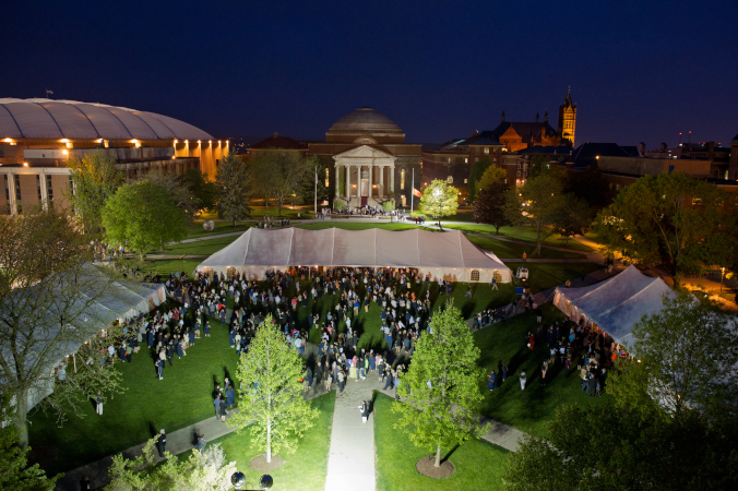 Convocation Reception on the Quad